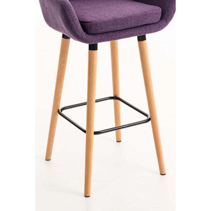 2er Set Barhocker HLO-CP19 Stoff ~ lila