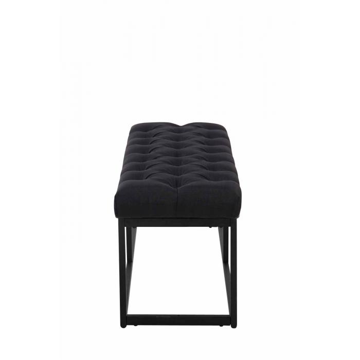 Sitzbank HLO-CP4 Stoff Schwarz 100 cm ~ schwarz