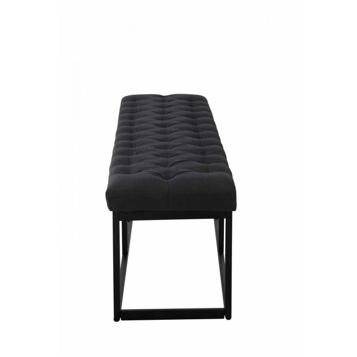 Sitzbank HLO-CP4 Stoff Schwarz 150 cm ~ schwarz