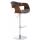 Barhocker HLO-CP235 Stoff ~ walnuss/dunkelgrau