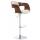 Barhocker HLO-CP235 Stoff ~ walnuss/creme