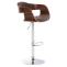 Barhocker HLO-CP235 Stoff ~ walnuss/braun
