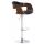 Barhocker HLO-CP235 Stoff ~ walnuss/schwarz