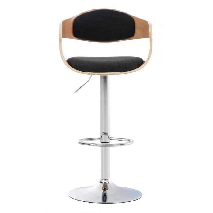 Barhocker HLO-CP235 Stoff ~ natura/dunkelgrau
