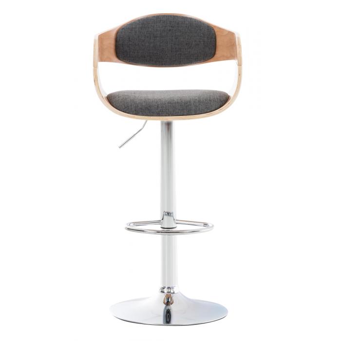 Barhocker HLO-CP235 Stoff ~ natura/hellgrau