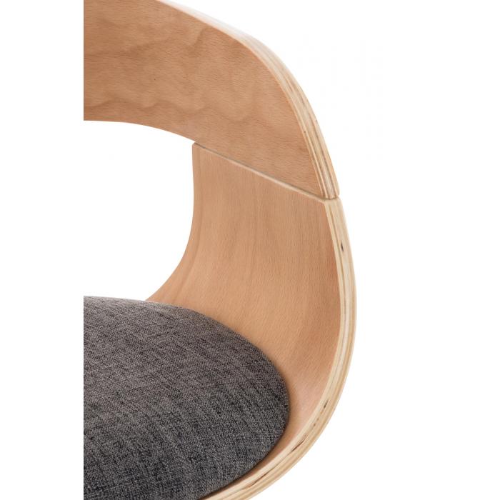 Barhocker HLO-CP235 Stoff ~ natura/hellgrau