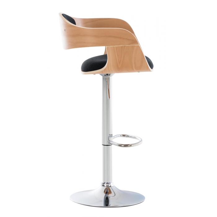 Barhocker HLO-CP235 Stoff ~ natura/schwarz