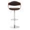 Barhocker HLO-CP235 Stoff ~ walnuss/braun