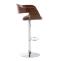 Barhocker HLO-CP235 Stoff ~ walnuss/braun