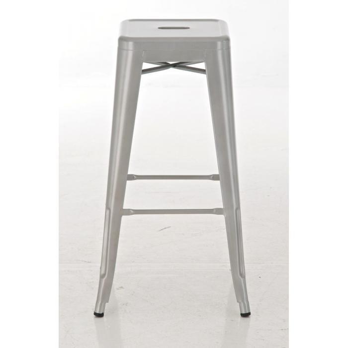 2er Set Barhocker HLO-CP21 ~ silber