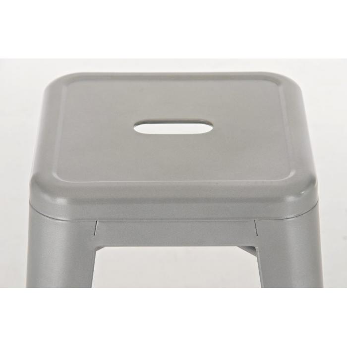 2er Set Barhocker HLO-CP21 ~ silber