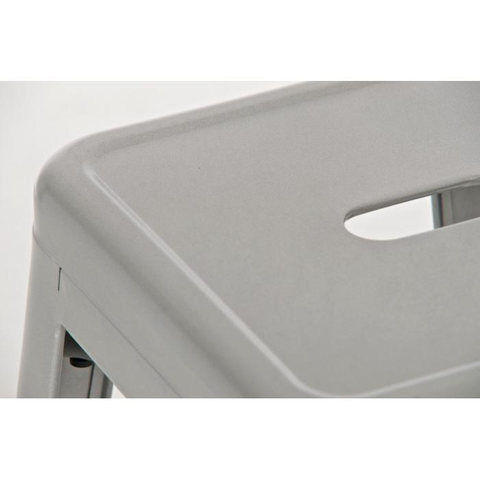 2er Set Barhocker HLO-CP21 ~ silber