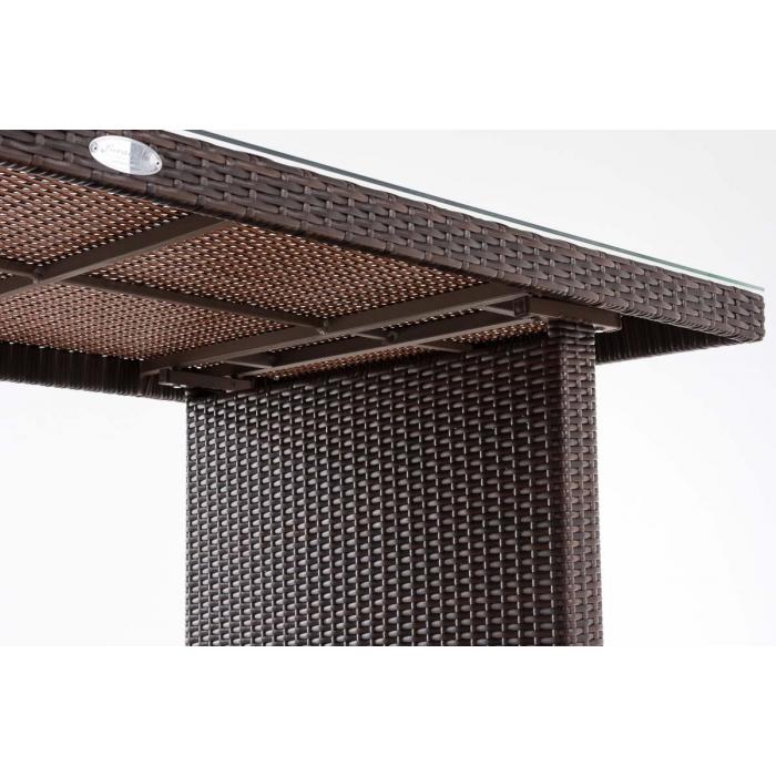 Tisch HLO-CP14 180 cm ~ braun-meliert