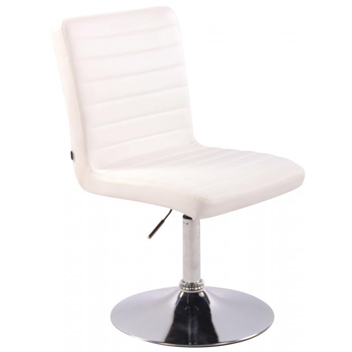 Stuhl HLO-CP57 Kunstleder ~ wei