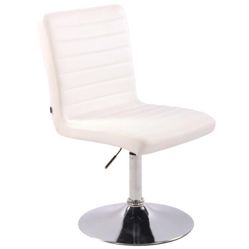 Stuhl HLO-CP57 Kunstleder ~ wei