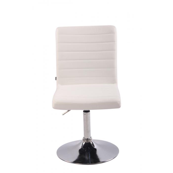 Stuhl HLO-CP57 Kunstleder ~ wei