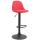 Barhocker HLO-CP24 Stoff schwarz ~ rot