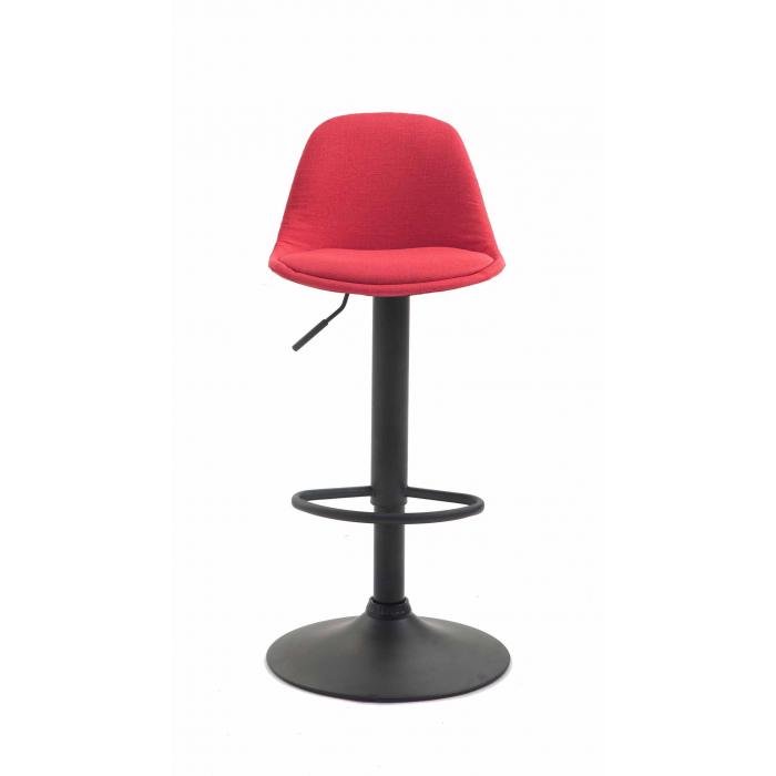 Barhocker HLO-CP24 Stoff schwarz ~ rot