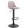 Barhocker HLO-CP24 Stoff schwarz ~ taupe