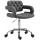 Arbeitshocker HLO-CP103 Kunstleder ~ grau