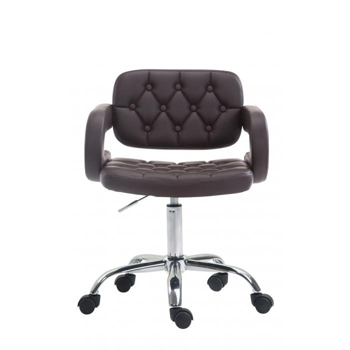 Arbeitshocker HLO-CP103 Kunstleder ~ braun