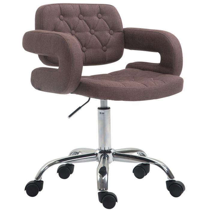 Arbeitshocker HLO-CP103 Stoff ~ braun
