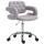 Arbeitshocker HLO-CP103 Stoff ~ grau