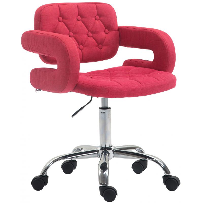 Arbeitshocker HLO-CP103 Stoff ~ rot