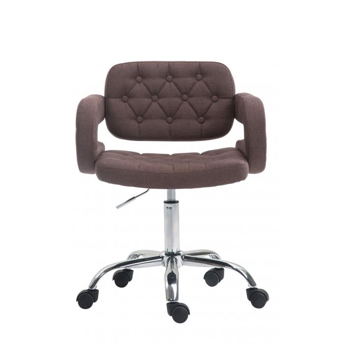 Arbeitshocker HLO-CP103 Stoff ~ braun