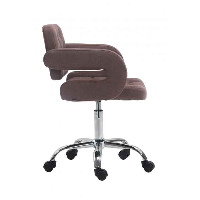 Arbeitshocker HLO-CP103 Stoff ~ braun