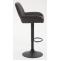 2er Set Barhocker HLO-CP8 Stoff schwarz ~ dunkelgrau
