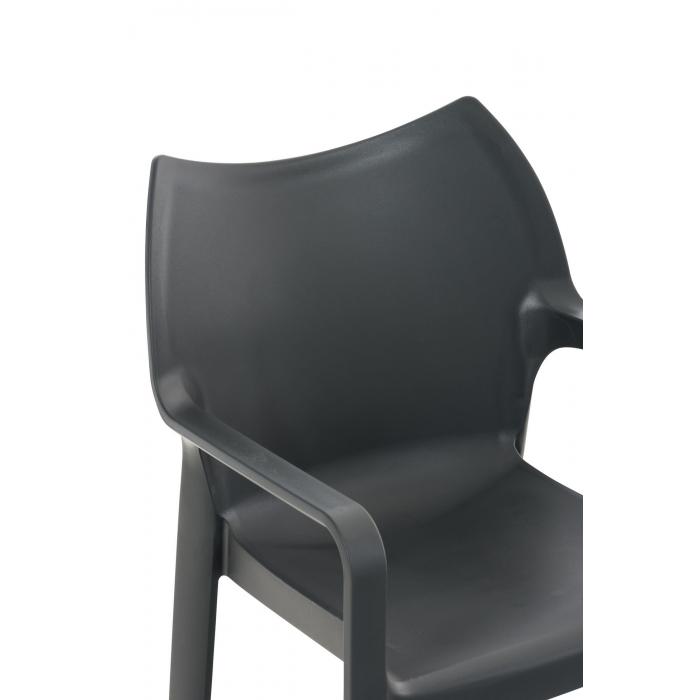 Stuhl HLO-CP55 ~ dunkelgrau