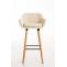 2er Set Barhocker HLO-CP19 Kunstleder ~ creme