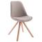 Besucherstuhl HLO-CP8 Stoff Natura Square ~ taupe