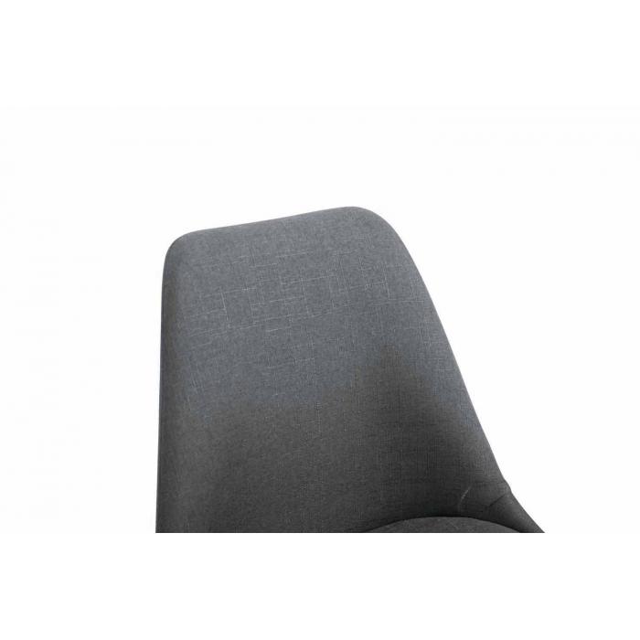 Besucherstuhl HLO-CP8 Stoff Square grau ~ dunkelgrau