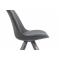 Besucherstuhl HLO-CP8 Stoff Square grau ~ dunkelgrau