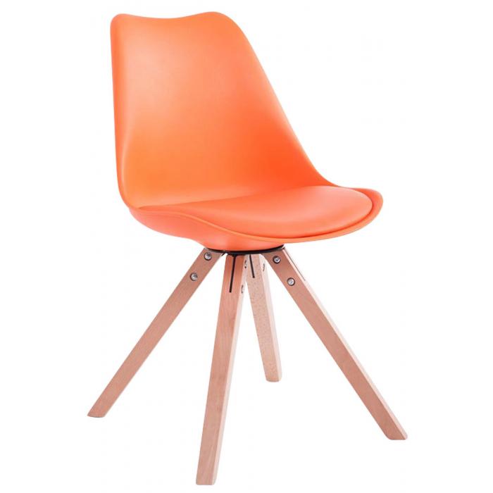 Besucherstuhl HLO-CP8 Natura Square ~ orange