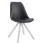 Besucherstuhl HLO-CP37 Square wei ~ schwarz