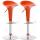 2er Set Barhocker HLO-CP47 ~ orange