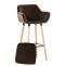 Barhocker HLO-CP19 Samt ~ braun