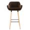 Barhocker HLO-CP19 Samt ~ braun