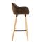 Barhocker HLO-CP19 Samt ~ braun