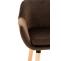 Barhocker HLO-CP19 Samt ~ braun