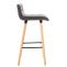 Barhocker HLO-CP33 Samt ~ grau