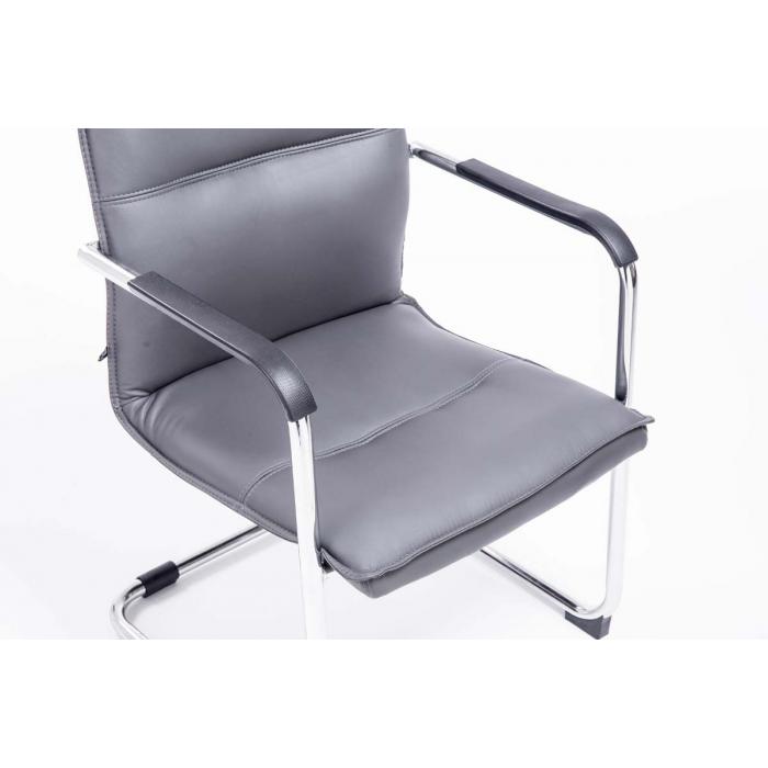 2er Set Besucherstuhl HLO-CP1 ~ grau