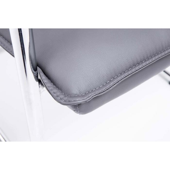 2er Set Besucherstuhl HLO-CP1 ~ grau