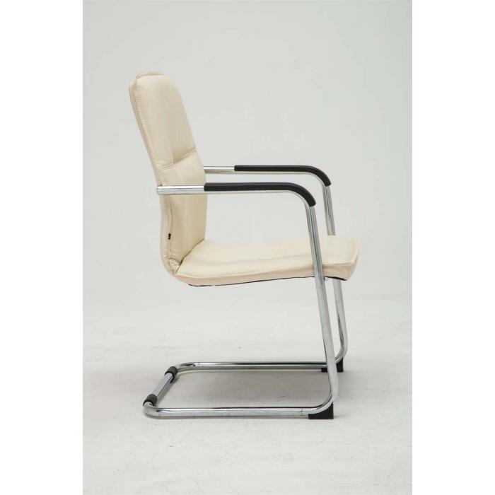 2er Set Besucherstuhl HLO-CP1 ~ creme