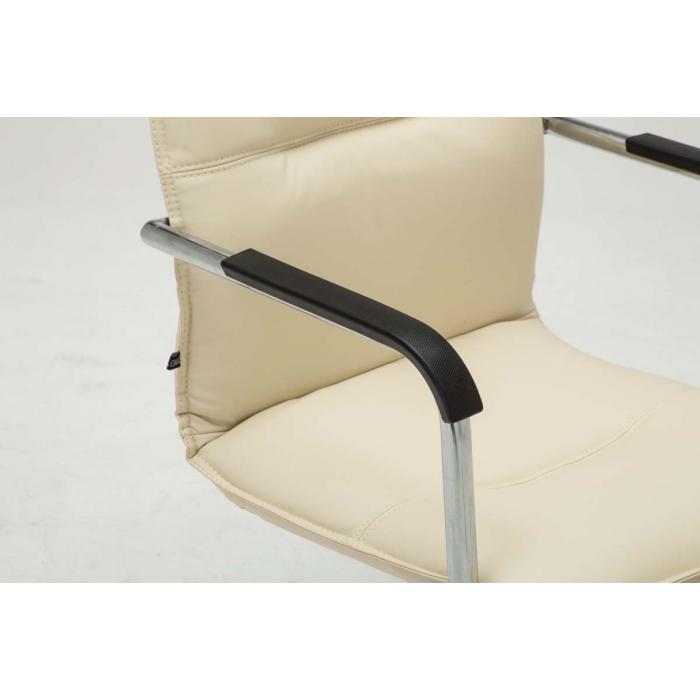 2er Set Besucherstuhl HLO-CP1 ~ creme