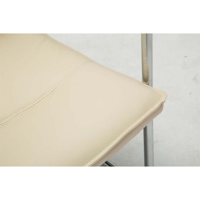 2er Set Besucherstuhl HLO-CP1 ~ creme