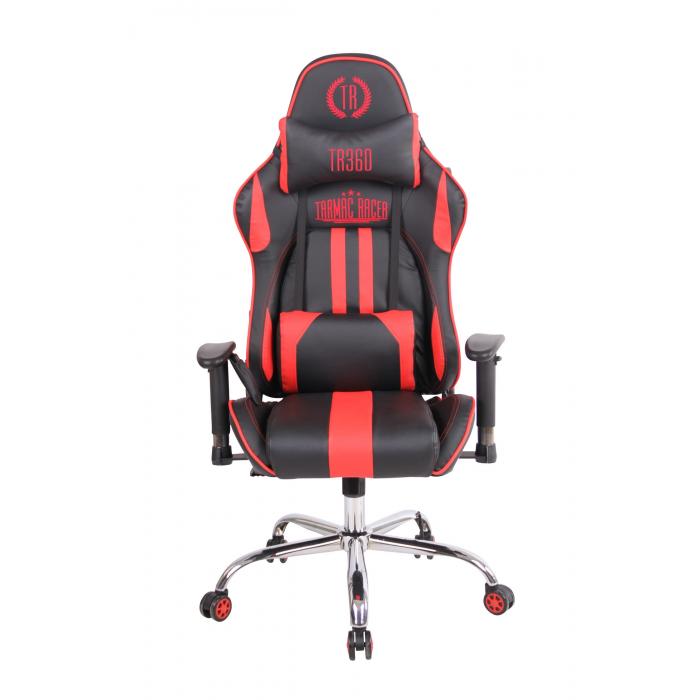 Brostuhl HLO-CP93 XM Kunstleder ~ schwarz/rot